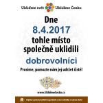 Cedulka na místo po úklidu