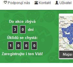 Počítadlo úklidů ukazuje měsíc před akcí číslo 1 000