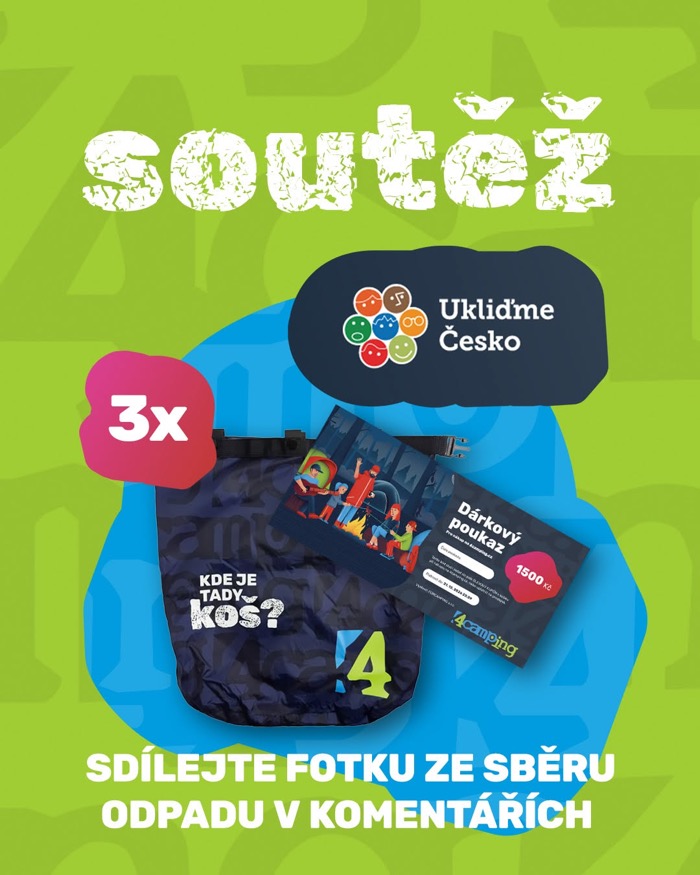 Soutěž o outdoorový trashbag – Ukliďme Česko a 4camping