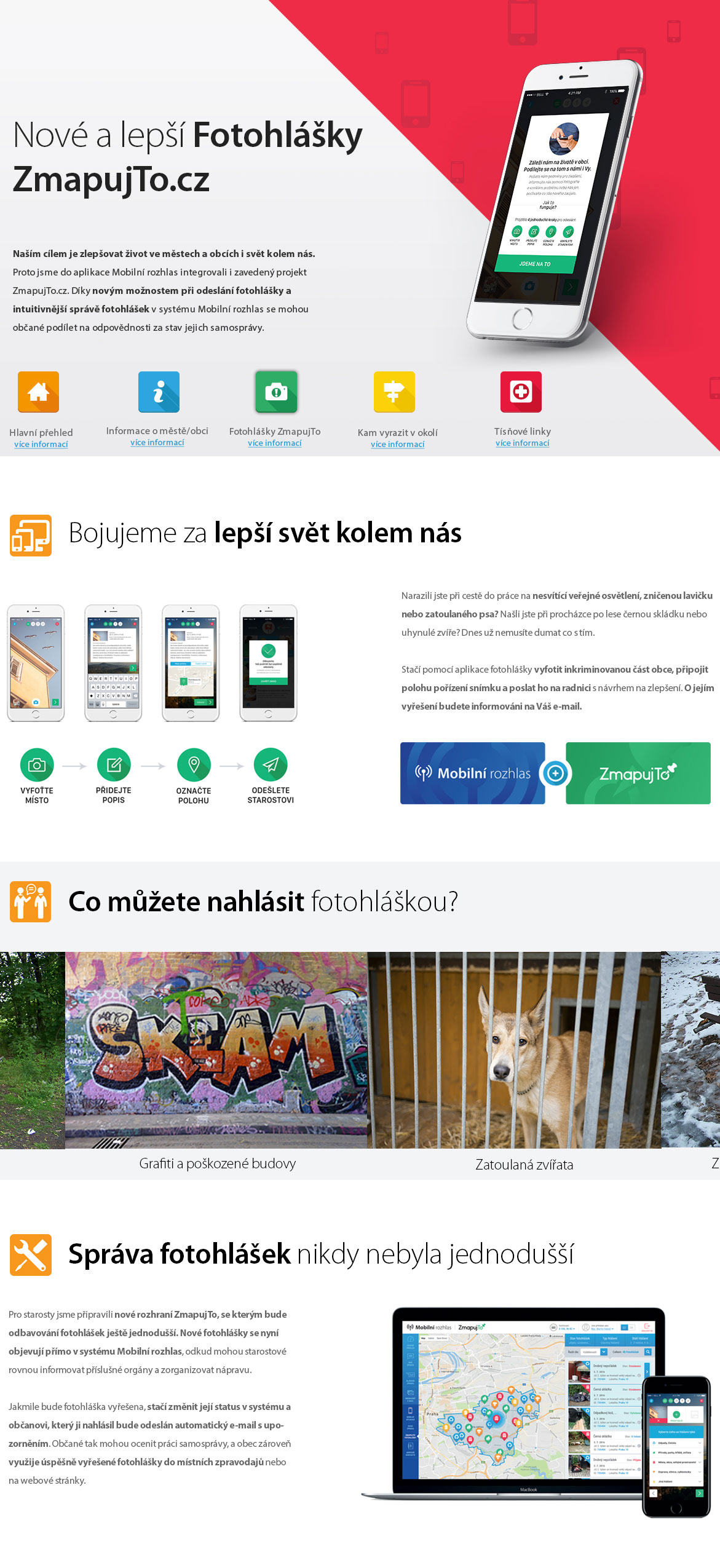Mobilní rozhlas & ZmapujTo